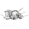 Farberware Millennium 10 Piece Stainless Steel Pots and Pans, Silver